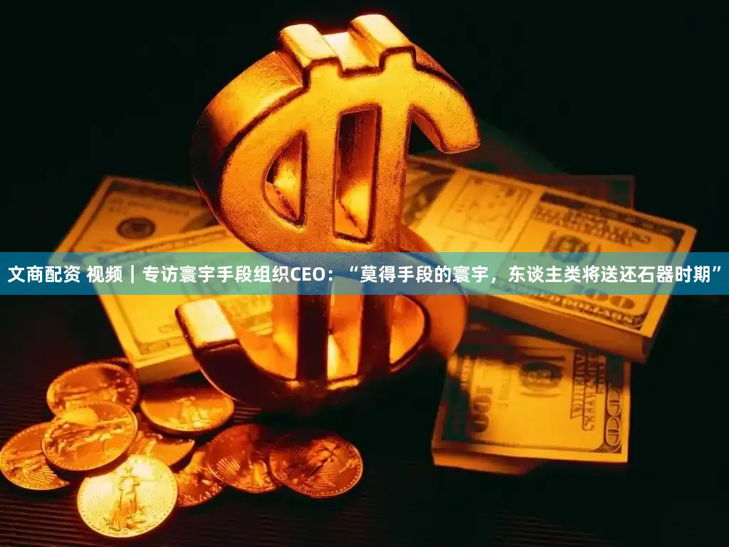 文商配资 视频｜专访寰宇手段组织CEO：“莫得手段的寰宇，东谈主类将送还石器时期”