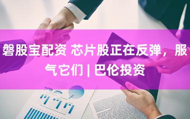 磐股宝配资 芯片股正在反弹，服气它们 | 巴伦投资