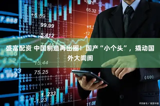 盛富配资 中国制造再出圈！国产“小个头”，撬动国外大阛阓