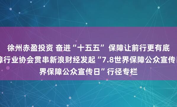徐州赤盈投资 奋进“十五五” 保障让前行更有底气！中国保障行业协会贯串新浪财经发起“7.8世界保障公众宣传日”行径专栏